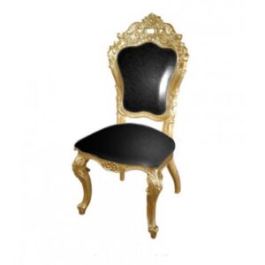 chaise baroque noire